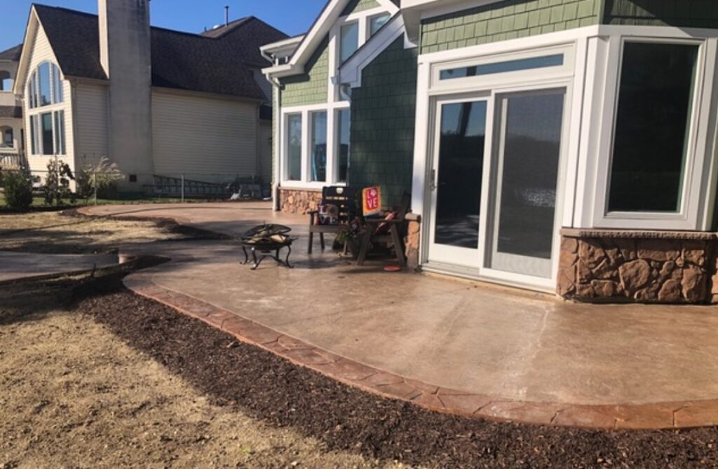 south jersey stamped concrete patio