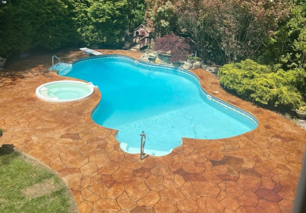 south jersey concrete stamped pool
