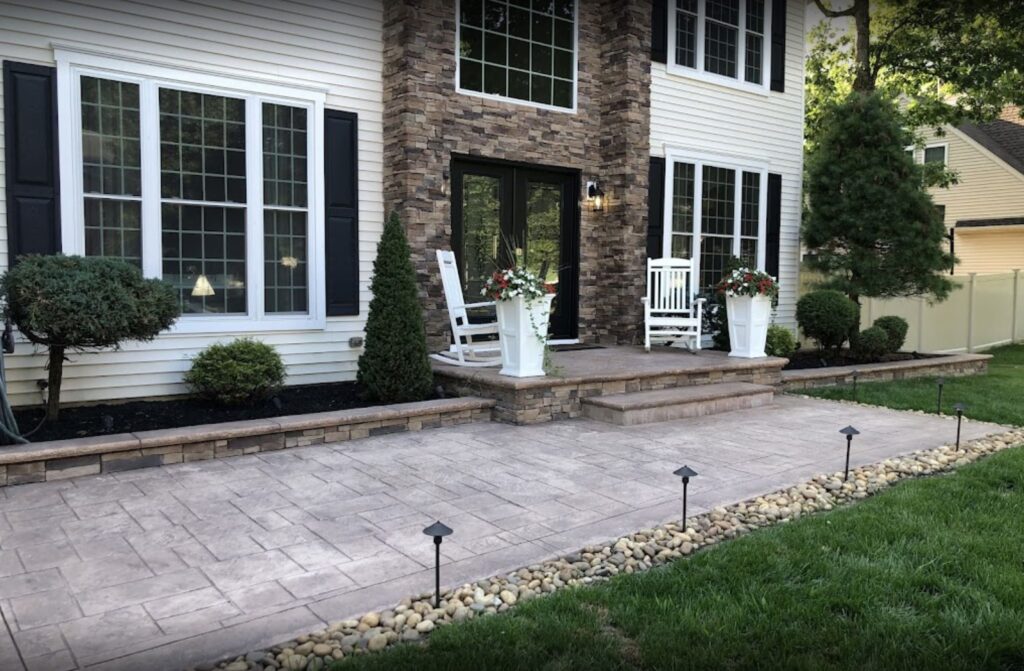 south jersey stamped concrete walkway